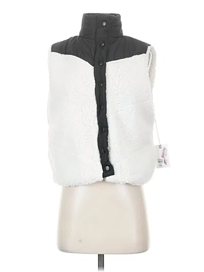 Pre-owned Jessica Simpson Faux Fur Vest In White