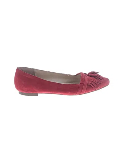 Pre-owned Jessica Simpson Flats In Burgundy