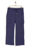 Jessica Simpson Fleece Lined Woven Cargo Pants In Blue