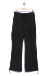 Jessica Simpson Fleece Lined Woven Cargo Pants In Gray