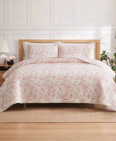 Jessica Simpson Floral Camilla 3-pc. Quilt Set, Full/queen In Pink