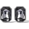 Jessica Simpson Gemstone Crystal Stud Earrings In Gray