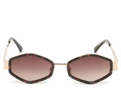 Jessica Simpson Geo Slimmy Sunglasses In Black