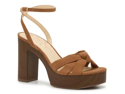 Jessica Simpson Ginien Platform Sandal In Brown
