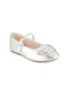 Jessica Simpson Little And Big Girls Amy Petal Ballet Flat In Dup Size 5