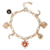 Jessica Simpson Gold-tone Charm Bracelet In Gold