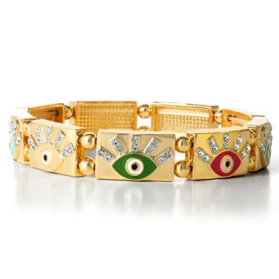 Jessica Simpson Gold-tone Evil Eye Bracelet