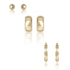 Jessica Simpson Gold-tone Stud And Hoop Earring Set In Gold