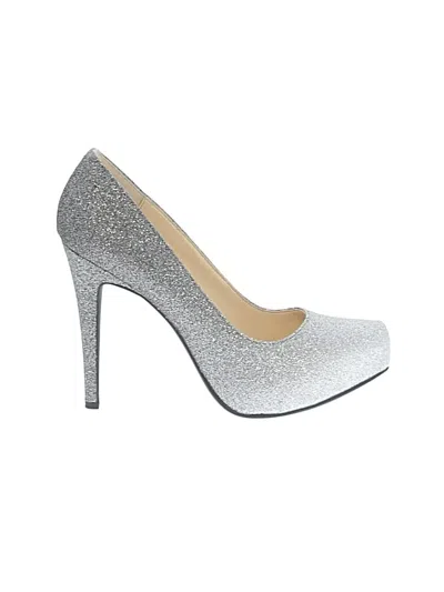 Pre-owned Jessica Simpson Heels In Silver
