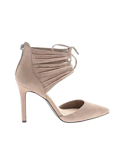 Pre-owned Jessica Simpson Heels In Tan