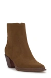Jessica Simpson Helvona Pointed Toe Bootie In Brown