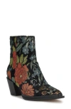 Jessica Simpson Helvona Pointed Toe Bootie In Multi