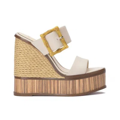 Jessica Simpson Hendrya Wedge Sandal In Natural In White