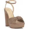 Jessica Simpson Immie Platform Sandal In Burgundy