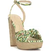 Jessica Simpson Immie Platform Sandal In Green Jungle Multi