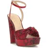 Jessica Simpson Immie Platform Sandal In Red