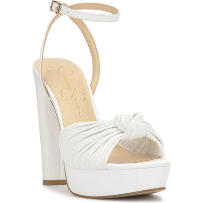 Jessica Simpson Immie Platform Sandal In White
