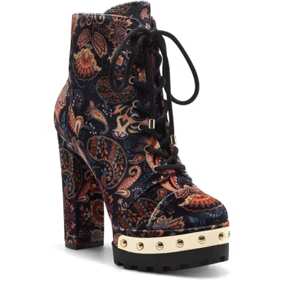 Jessica Simpson Irella Womens Combat & Lace-up Boots In Multi