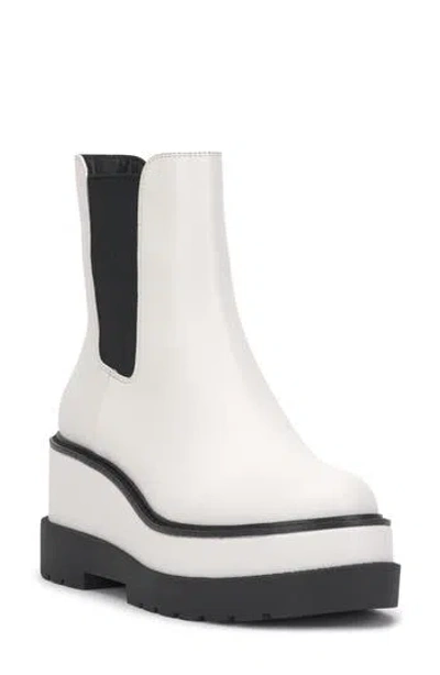 Jessica Simpson Ivean Platform Wedge Boot In Bright White