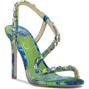 Jessica Simpson Jaycin Sandal In Blue Green Combo Blossom