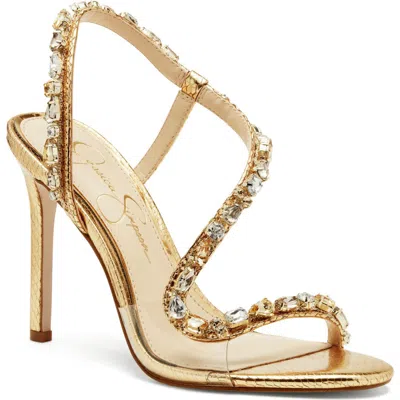 Jessica Simpson Jaycin Sandal In Gold/clear