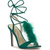 Jessica Simpson Jenzin Ankle Wrap Sandal In Green