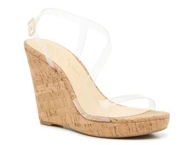 Jessica Simpson Jesynia Wedge Sandal In Transparent