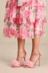 Jessica Simpson Jilria Light Pink Satin Ankle Strap High Heel Sandals In Light Pink