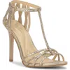 Jessica Simpson Jivira Ankle Strap Sandal In Gold