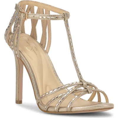 Jessica Simpson Jivira Ankle Strap Sandal In Gold