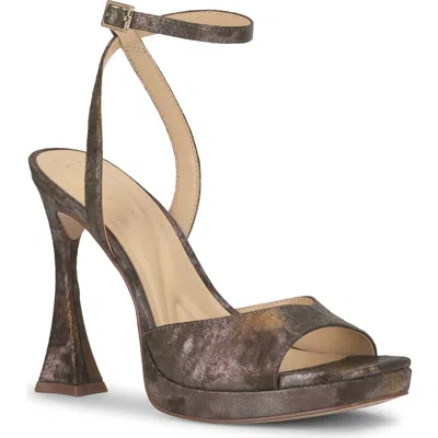 Jessica Simpson Jixte Ankle Strap Platform Sandal In Metallic