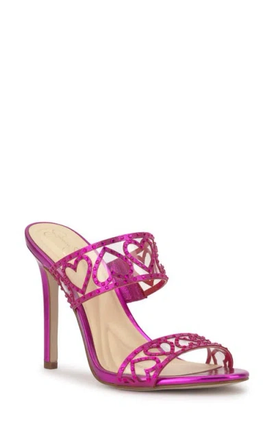 Jessica Simpson Jovara Slide Sandal In Purple