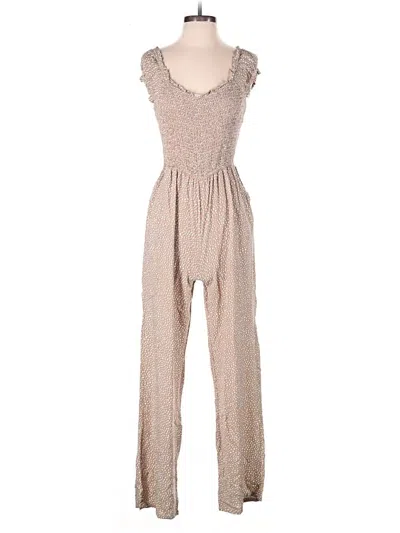 Pre-owned Jessica Simpson Jumpsuit In Tan
