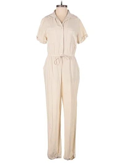 Pre-owned Jessica Simpson Jumpsuit In White