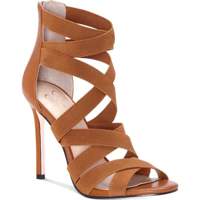 Jessica Simpson Jyra Womens Strappy Heels In Brown