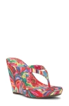 Jessica Simpson Jyseta Platform Wedge Flip Flop In Multi