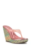 Jessica Simpson Jyseta Platform Wedge Flip Flop In Multi