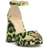 Jessica Simpson Kaliah Ankle Strap Platform Sandal In Green