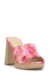 Jessica Simpson Kameena Platform Wedge Sandal In Pink/orange