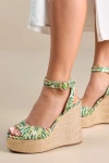 Jessica Simpson Kamindi Platform Wedge Sandal In Green