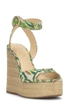 Jessica Simpson Kamindi Platform Wedge Sandal In Green