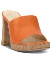 Jessica Simpson Kashet Platform Slide Sandal In Tangerine