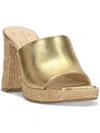 Jessica Simpson Kashet Platform Slide Sandal In Gold