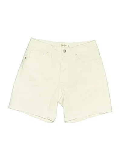 Pre-owned Jessica Simpson Khaki Shorts In Ivory