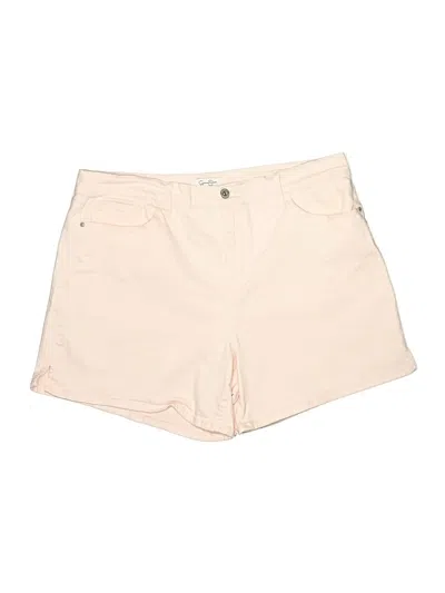Pre-owned Jessica Simpson Khaki Shorts In White
