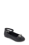 Jessica Simpson Little And Big Girls Amy Bit Ballet Flat In Black