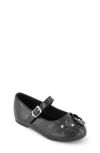 Jessica Simpson Kids' Amy Petal Mary Jane Flat In Black
