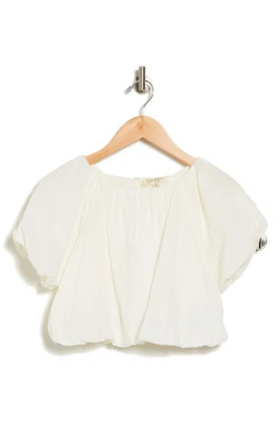 Jessica Simpson Kids' Cotton Seersucker Top In Sea Salt