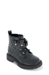 Jessica Simpson Toddler Girls Daria Flower Moto Boot In Black