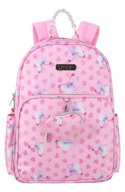 Jessica Simpson Kids' Embellished Handle Backpack In Pink